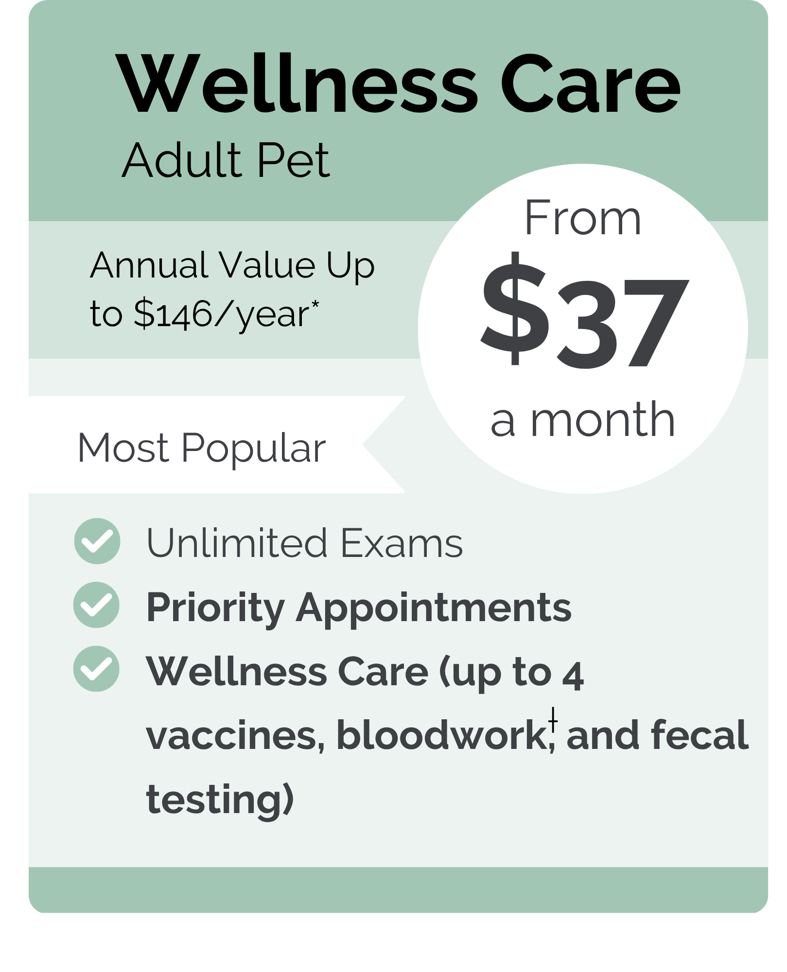 Westside Vet Hospital VIPet pricing wellness